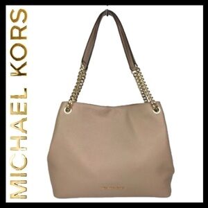 MICHAEL KORS Large Jet Set Item 
Leather Shoulder Tote